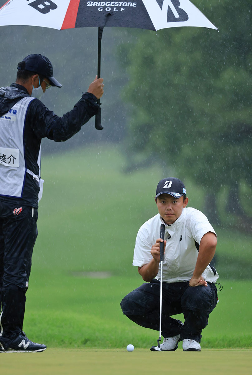 大雨でも中断がなかった2日目 多くの選手がコースコンディションを絶賛 ヒルズゴルフ